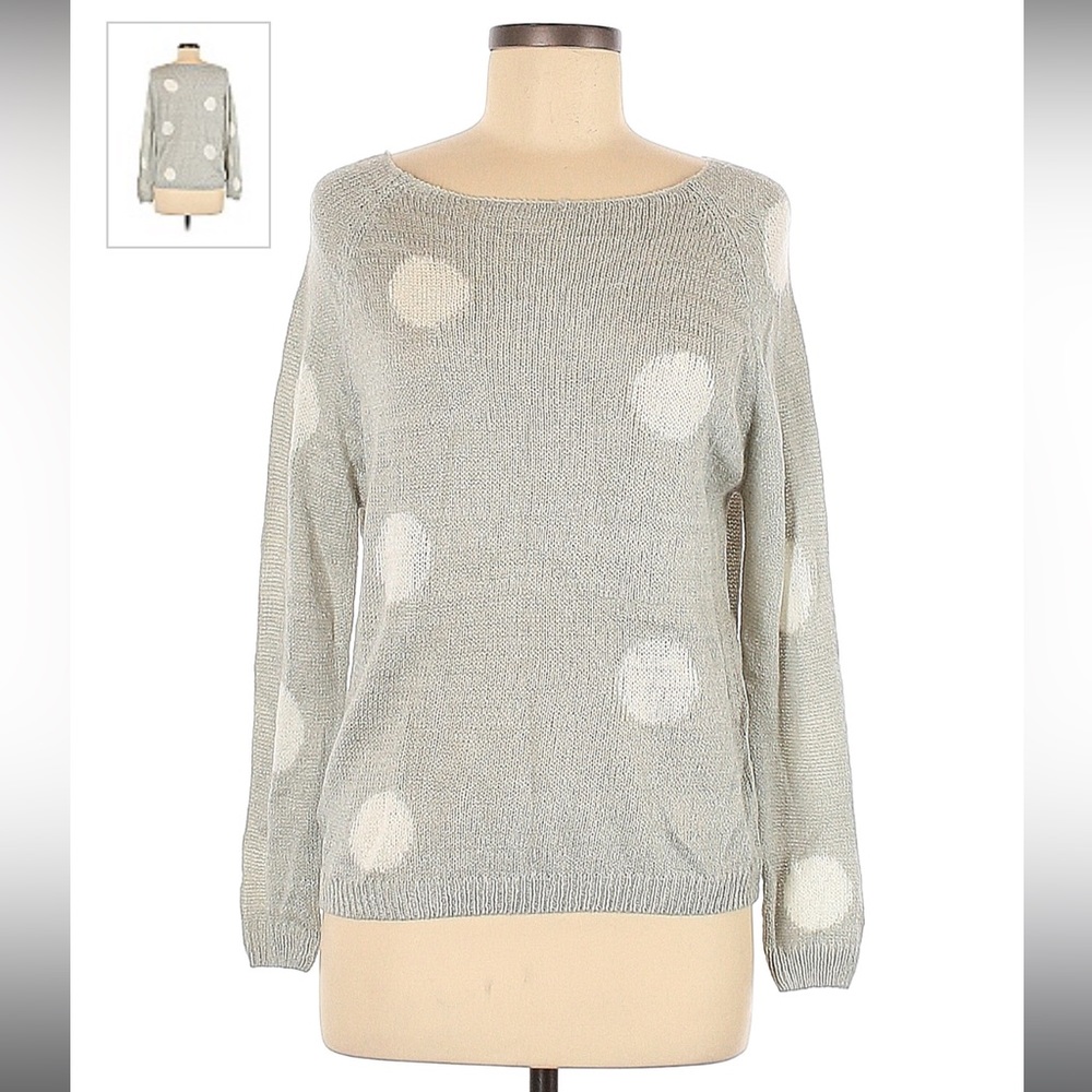 Fab’rik Polka Dot Grey and White Sweater